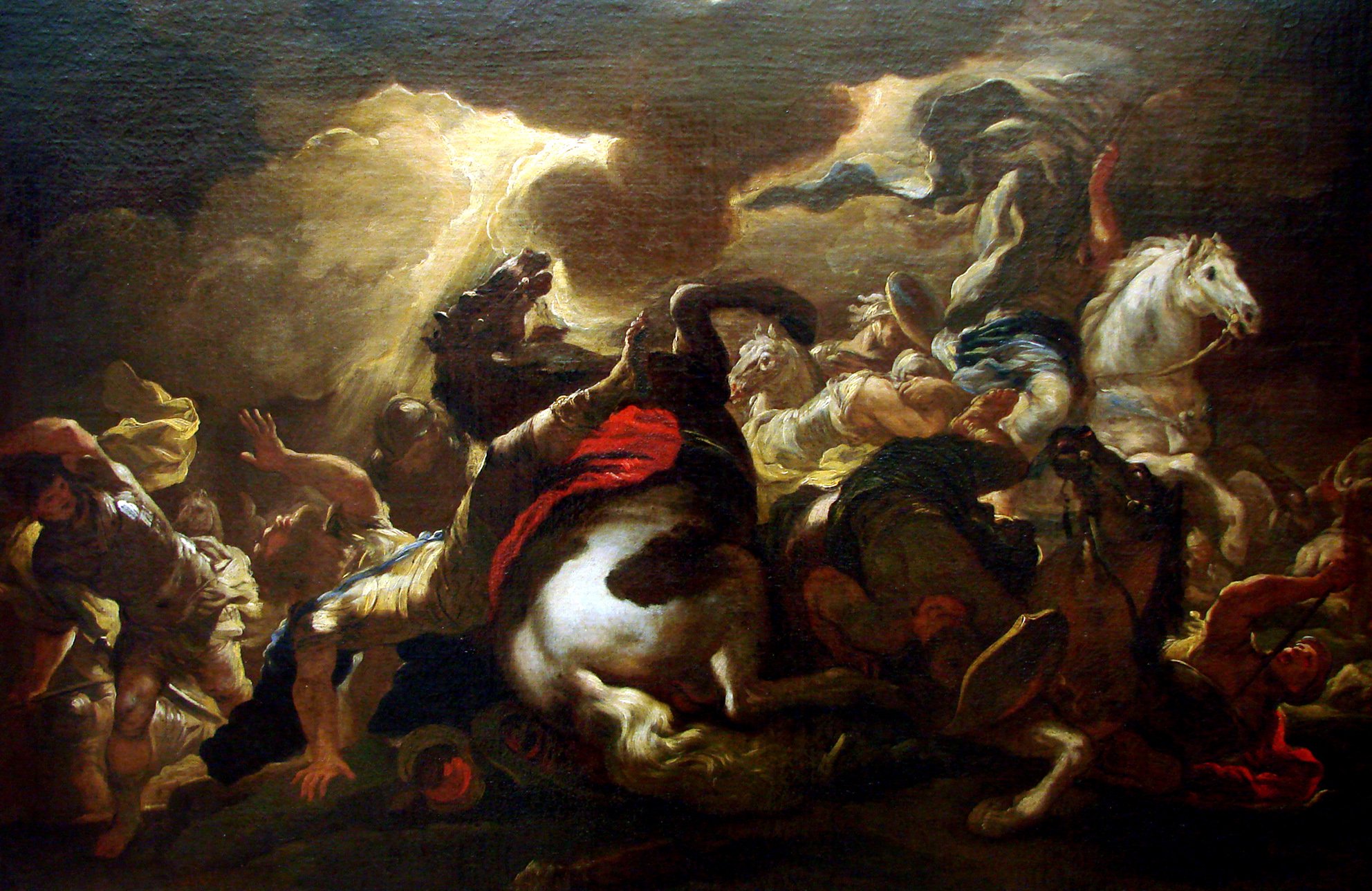 La conversion de Saint Paul ( 1690), par Luca Giordano