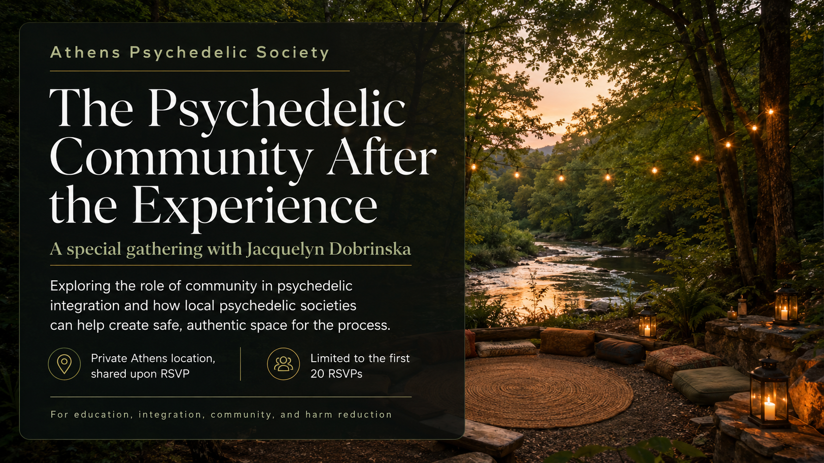 The Psychedelic Community After the Experience With Jacquelyn Dobrinska