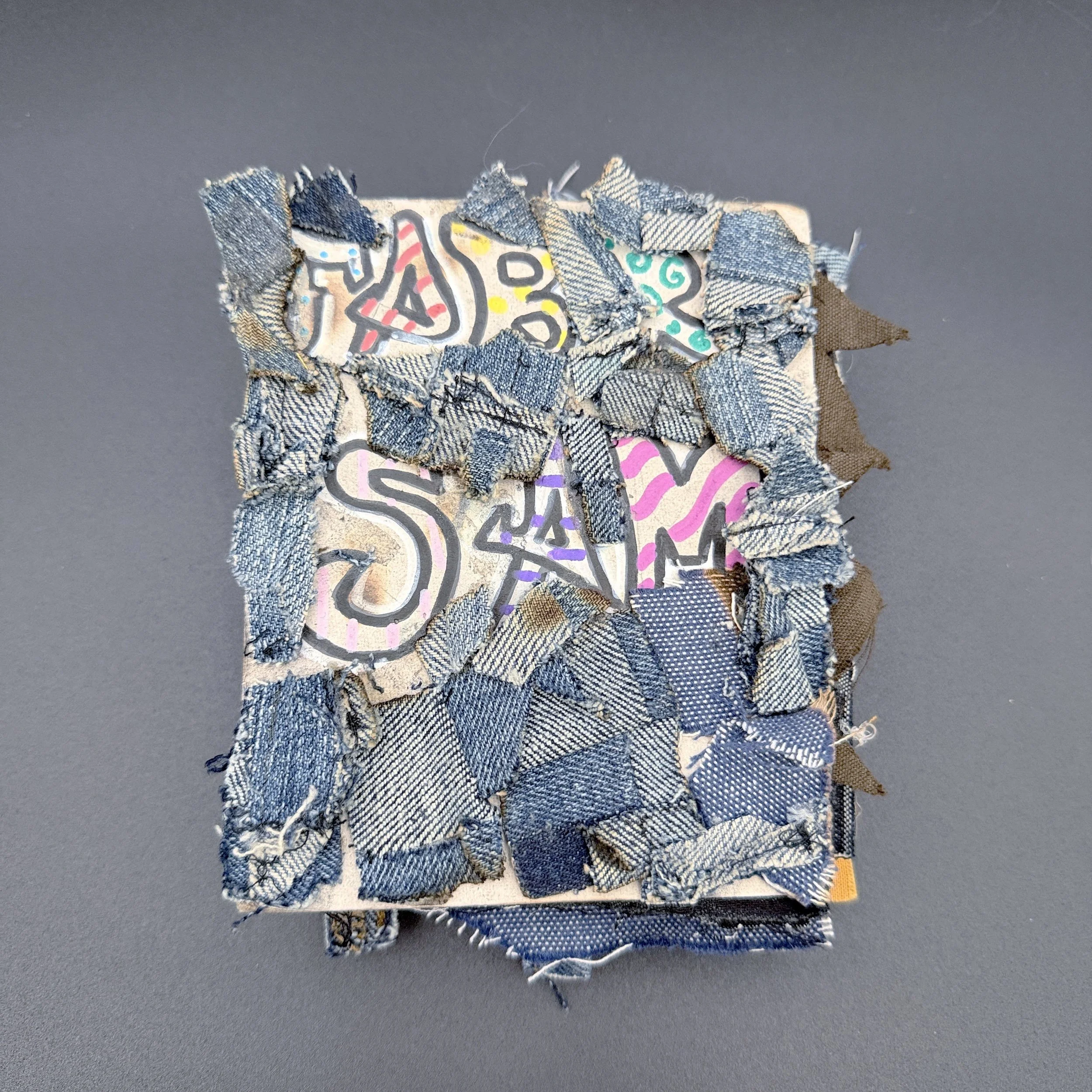 Textile Accordion Book: Samples