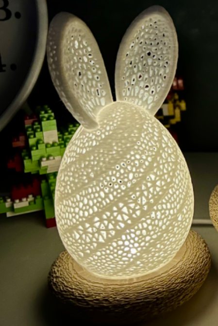 LAPIN SUPPORT BOUGIE LED - PAQUES