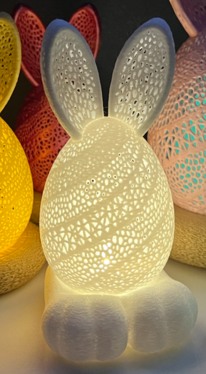 LAPIN SUPPORT BOUGIE LED - PAQUES