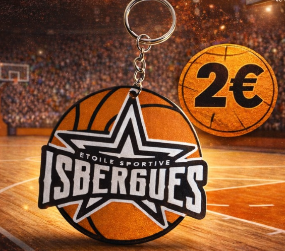 PORTE CLE - ETOILE SPORTIVE ISBERGUES BASKET BALL