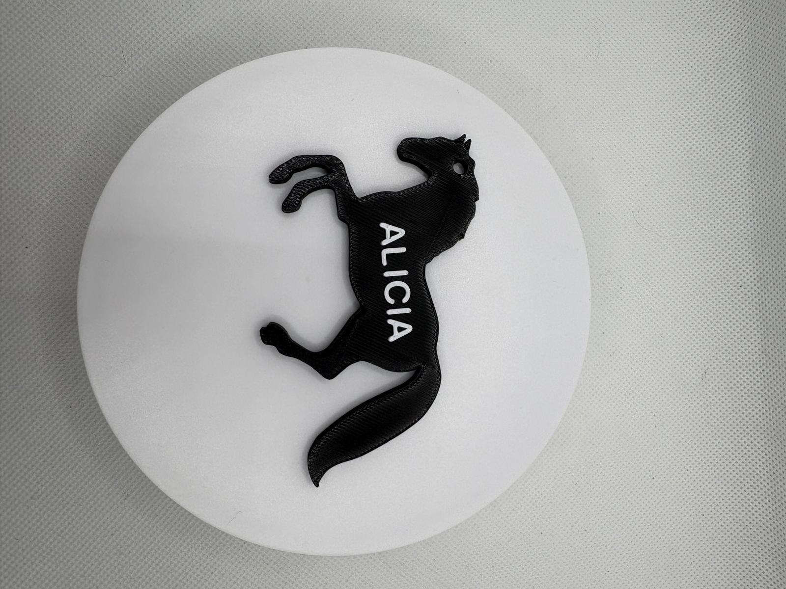 PORTE CLE EQUITATION PERSONNALISABLE