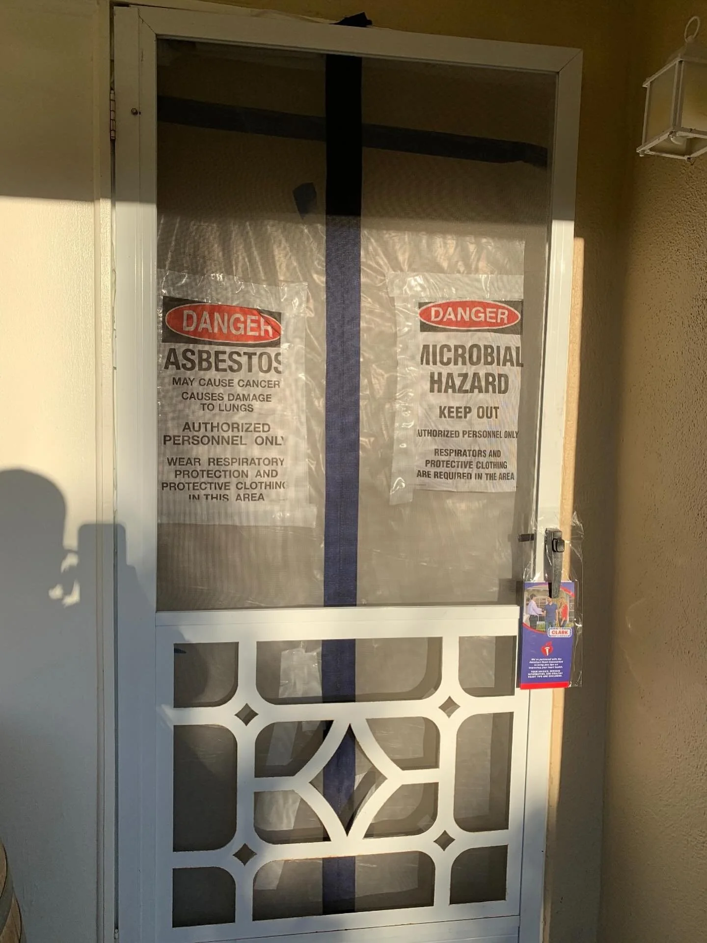 Asbestos Clearance Inspection following an abatement of asbestos-containing vinyl floor tile.