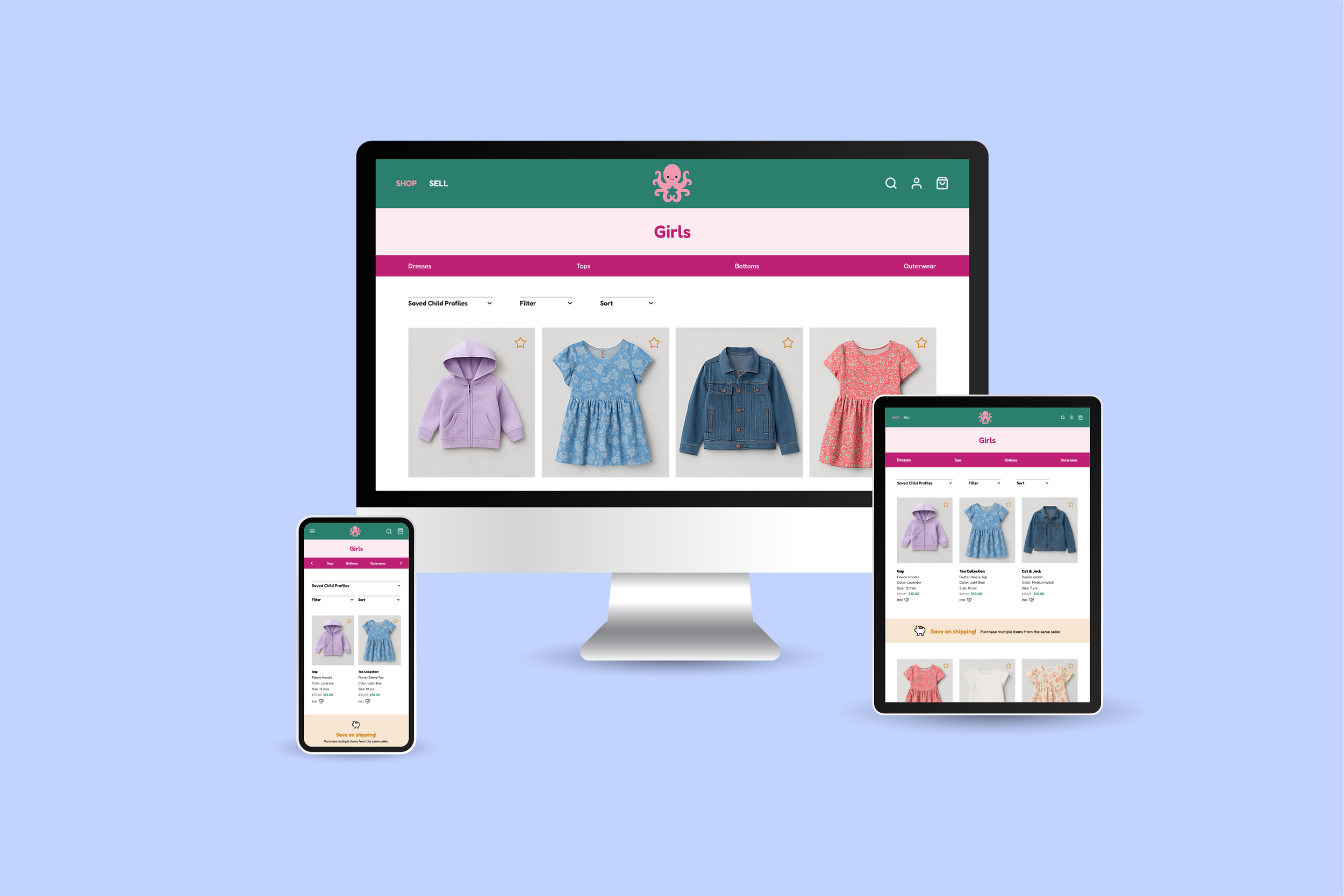 Children's Clothing Resale Responsive Website