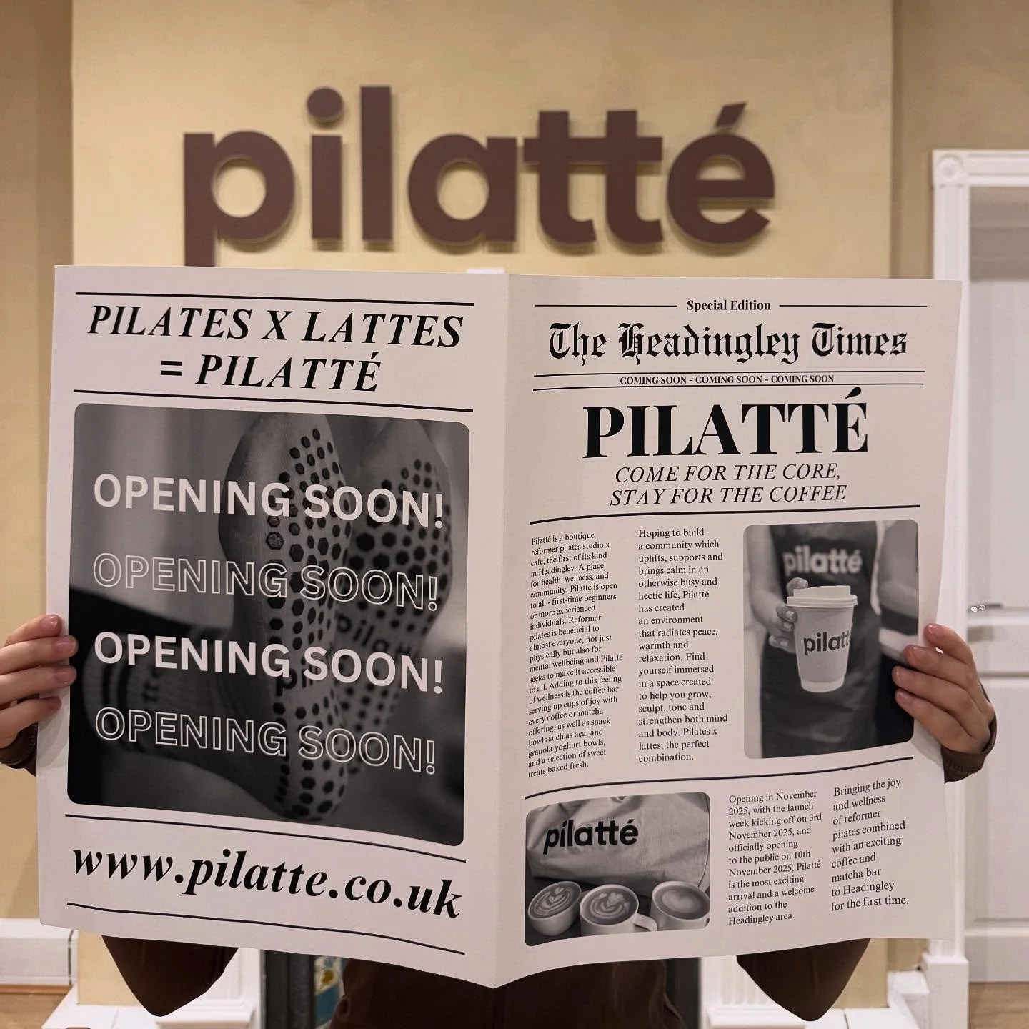 🗞️ Hottest news in town: Pilates just got a latte cooler. ☕ Tell a friend to tell a friend, reformer Pilates is coming to Headingley! Mark the date in your calendar, classes start 10/11/25.