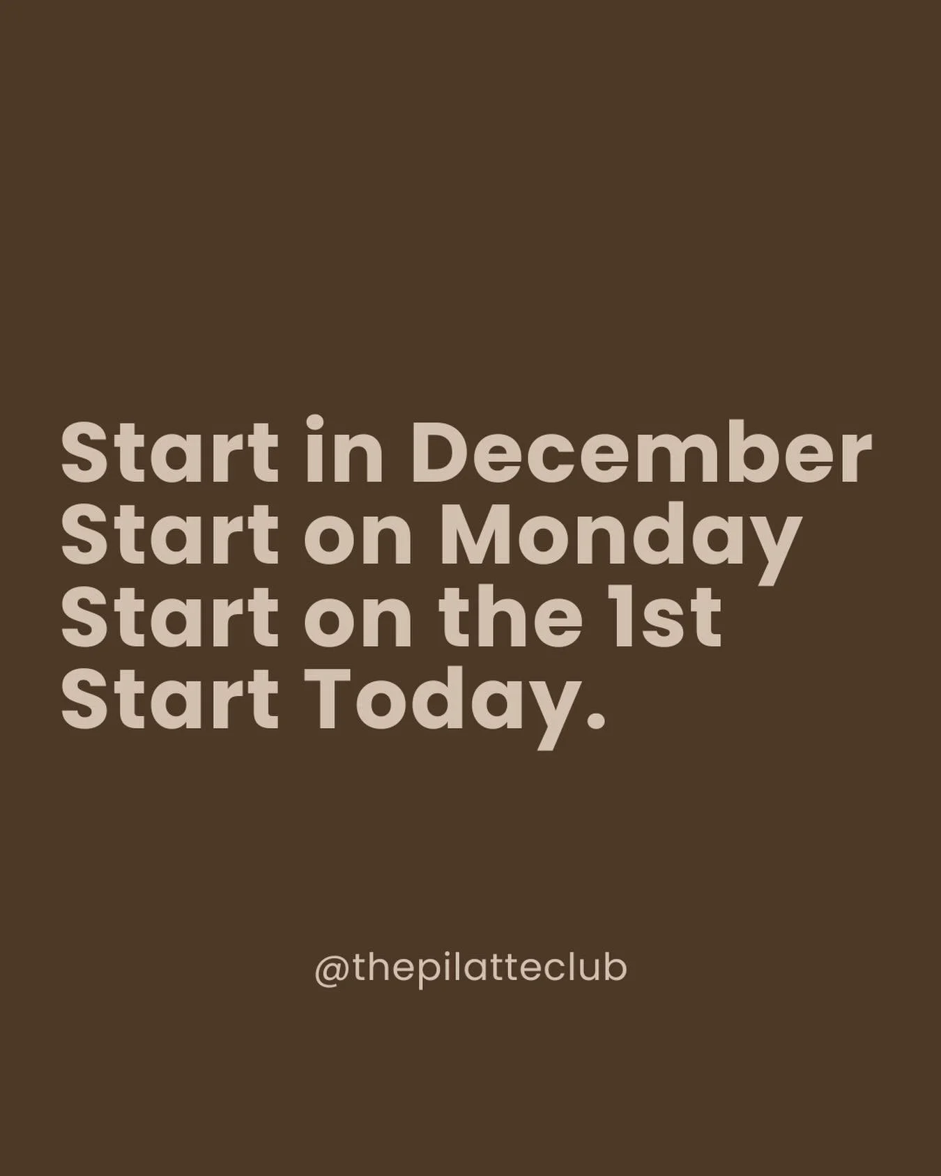 December 1st landing on a Monday feels like a reminder: you don&rsquo;t have to wait for January to start. 🤎✨
