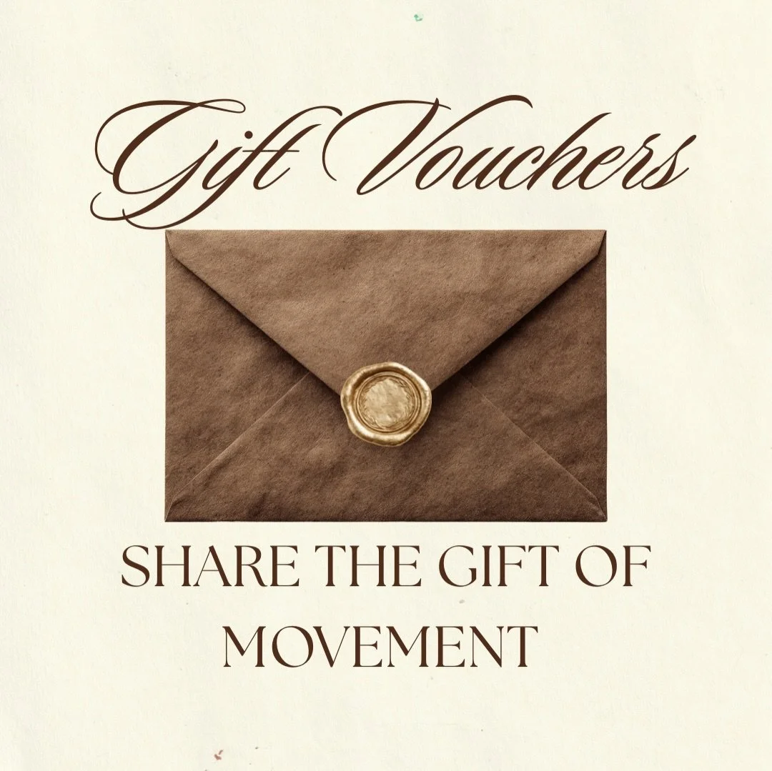 Pilatt&eacute; now offers gift vouchers, just in time for gifting season!
Share the gift of self-care, intentional movement, and a little studio magic. 🤎✨

🤎 1 Reformer Pilates Class = &pound;22

🤎 1 Reformer Pilates Class + 1 Pair of Grip Socks =