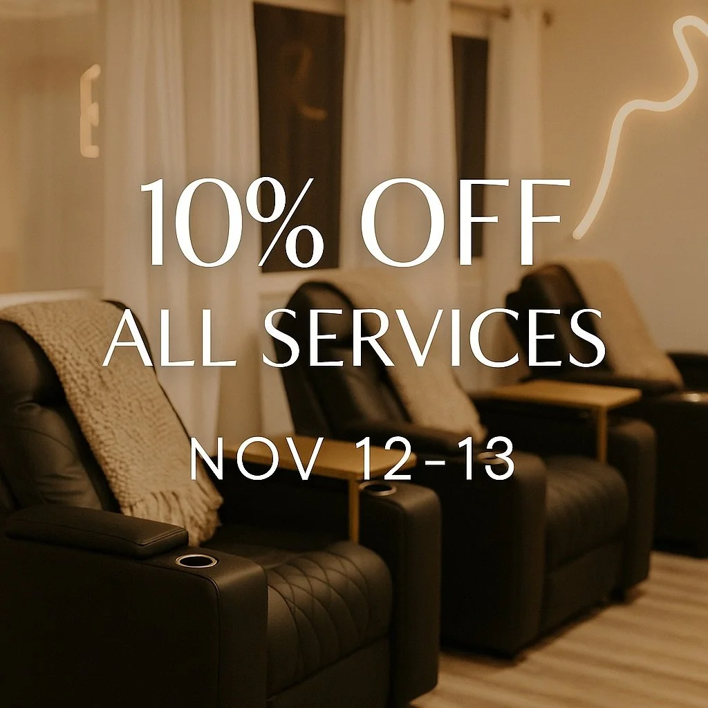 We&rsquo;re fighting midweek chaos the only way we know how with an IV bag, a blanket, and a boost of vitamins 🫶🏼

🩵 10% OFF all services this Wednesday + Thursday (Nov 12&ndash;13)

Because we drip, we don&rsquo;t trip 😌
Hydration and vitamin in