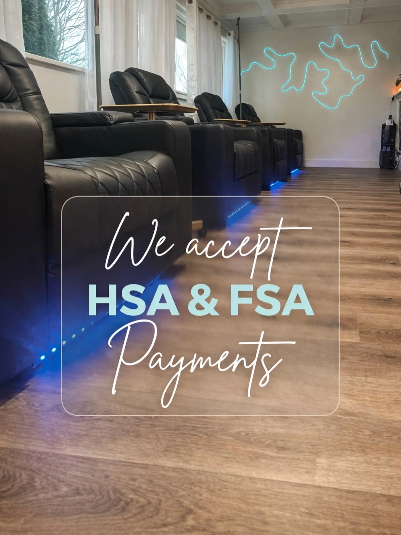 We&rsquo;re always looking for ways to make wellness more accessible that&rsquo;s why we now accept HSA &amp; FSA payments💳

Many of our IV hydration and vitamin injection services may be eligible for payment using your HSA or FSA card. Using pre-ta