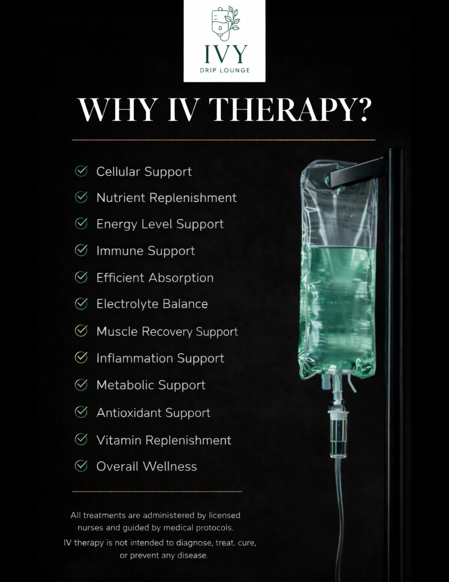 When you&rsquo;re dehydrated, your body has to work harder to maintain normal function, from energy levels to immune response.
 
IV hydration helps replenish fluids, electrolytes, and essential vitamins directly into the bloodstream for efficient abs
