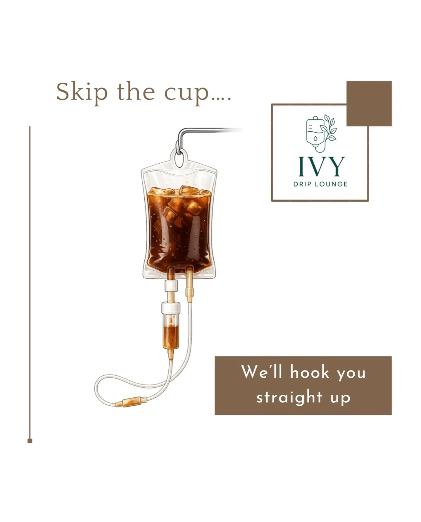 We&rsquo;ve been working on something new behind the scenes&hellip; 

Introducing our newest service: IV Coffee Drips ☕️

Skip the cup&hellip; we&rsquo;ll just hook it straight up! 
&hellip;just kidding 😂 we&rsquo;ll stick to the good stuff

But if 