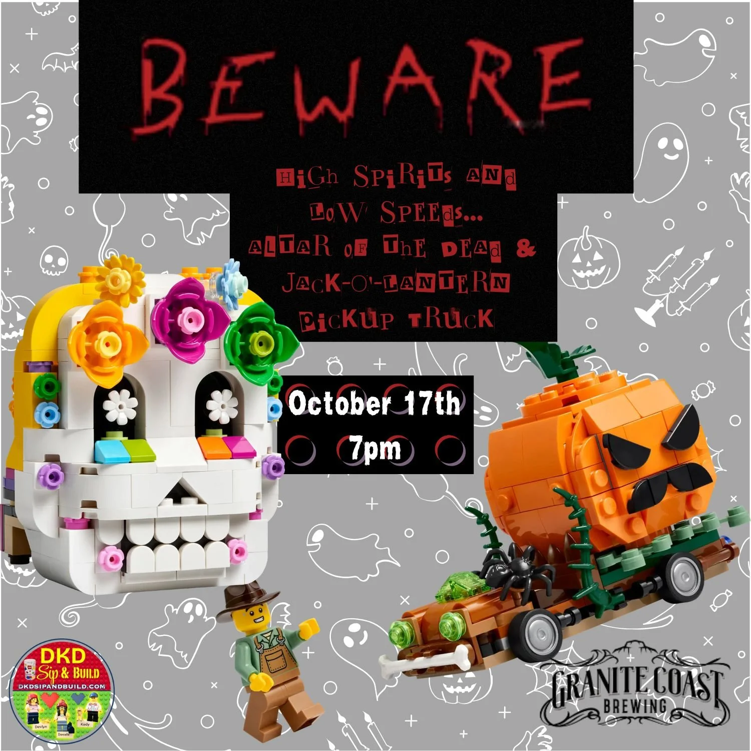Granite Coast - High Spirits and Low Speeds...Altar of the Dead and Jack-O'-Lantern Pickup Truck