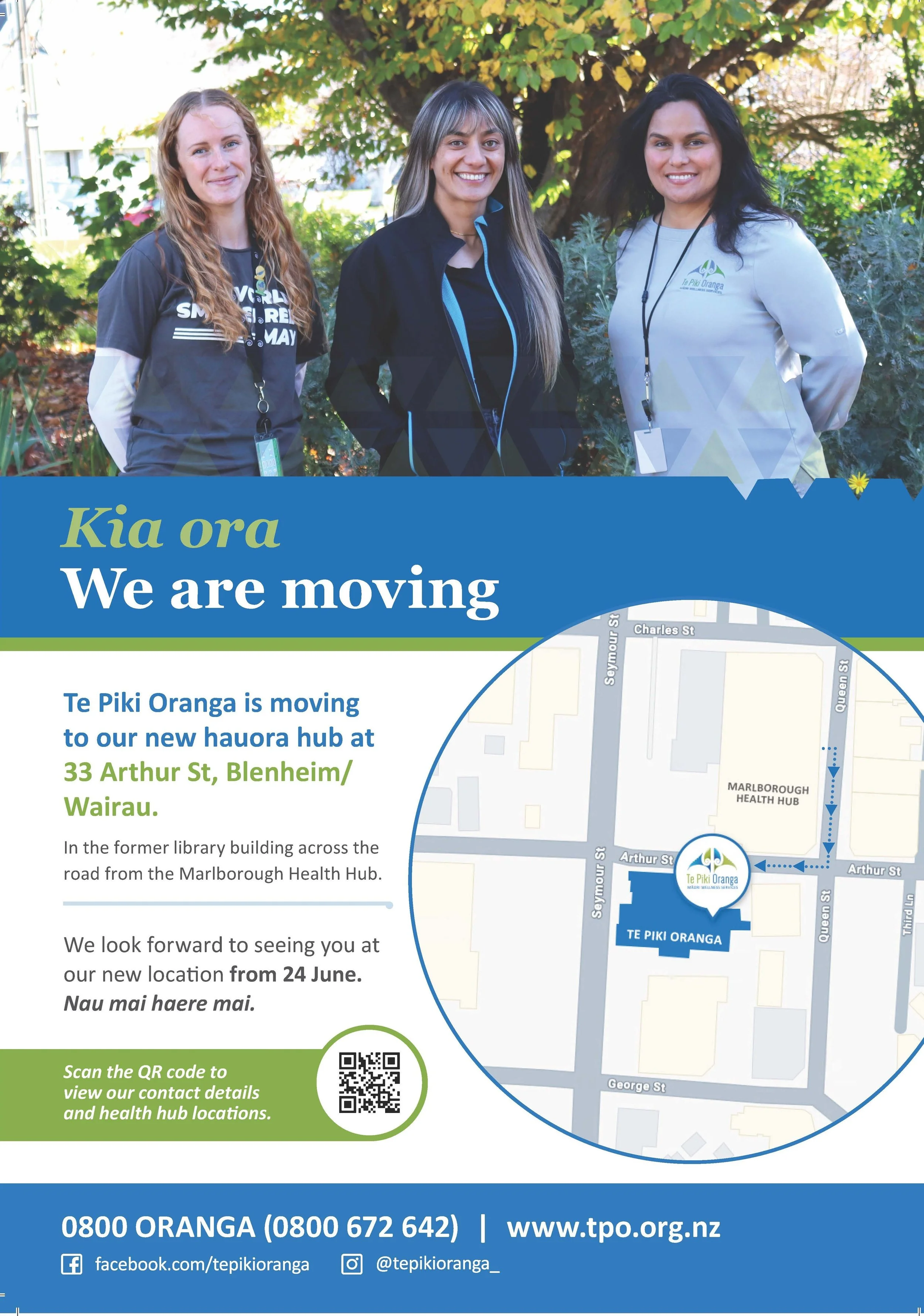 Kia ora Wairau! We have a place of own - the Wairau Hauora Hub 