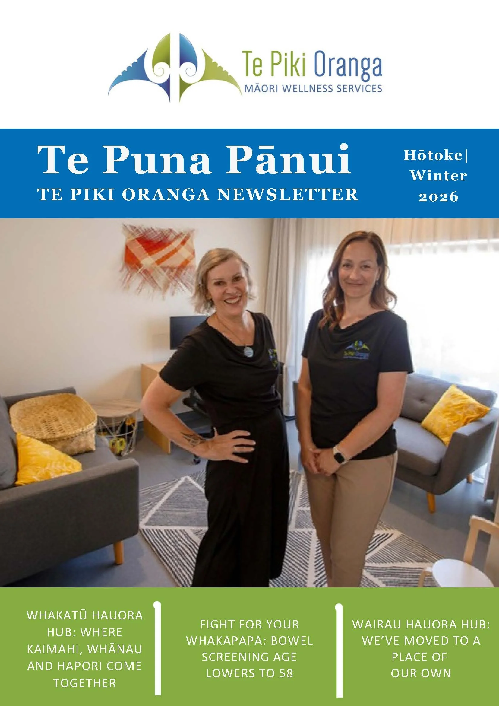 Read the latest issue of Te Puna Pānui 