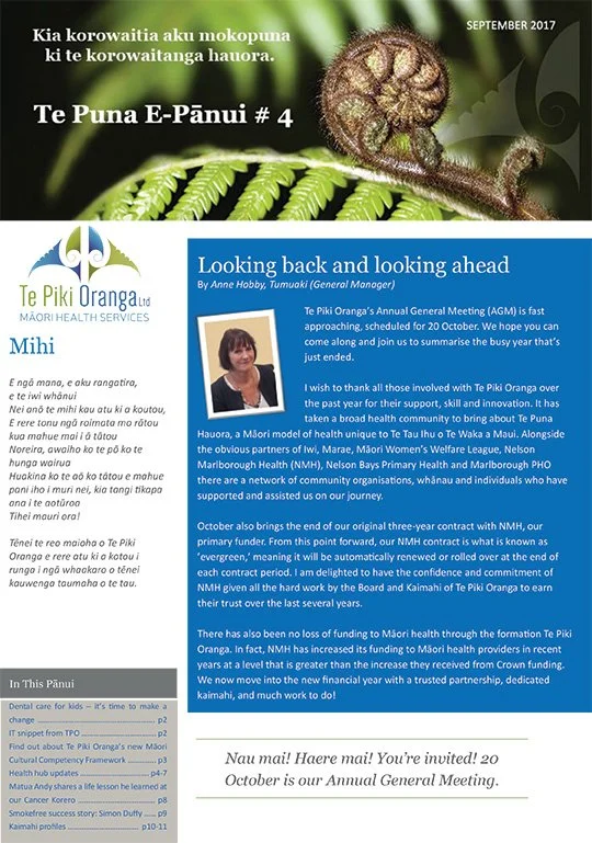 Te Puna Pānui – September 2017