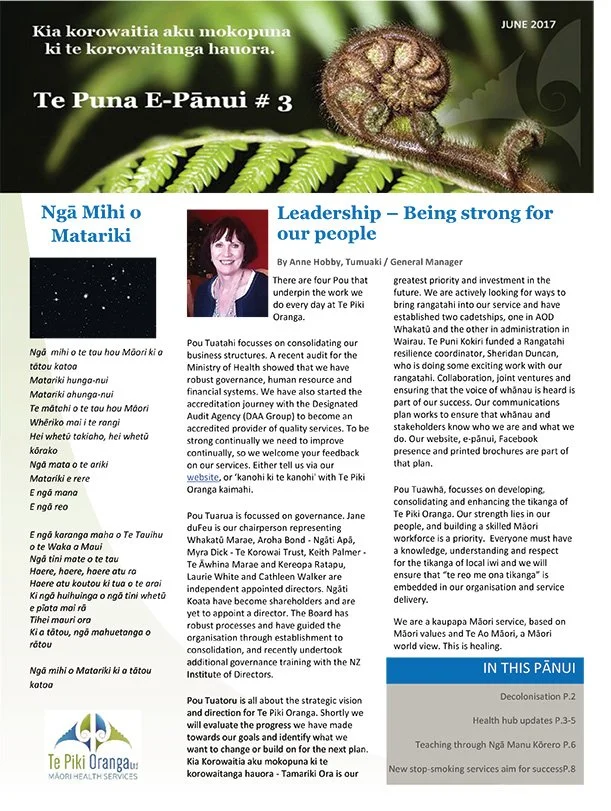 Te Puna Pānui – June 2017