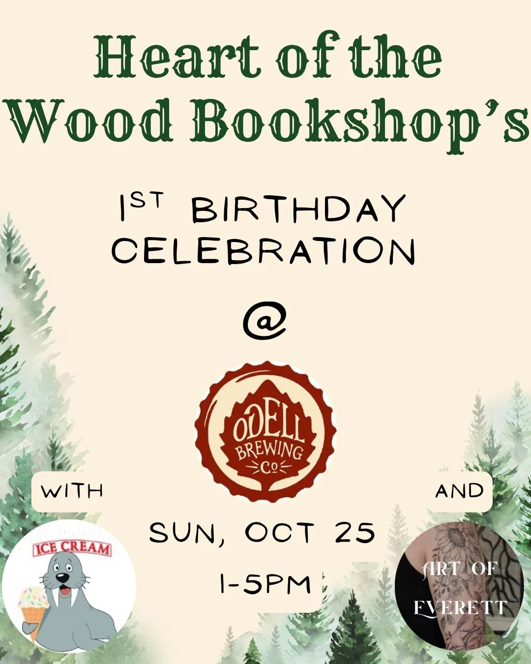 🙌 So excited to celebrate our bookshop&rsquo;s first birthday alongside so many of the businesses that have supported us from the beginning! 

💃Over the next week, there will be more information posted about other vendors that are joining, as well 