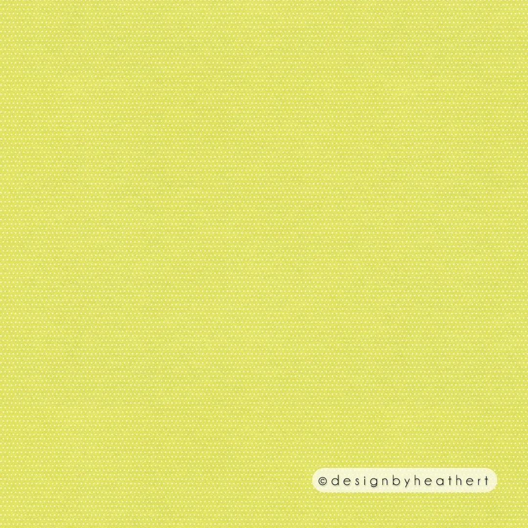 Orderly small white dots on a lemon-yellow background.