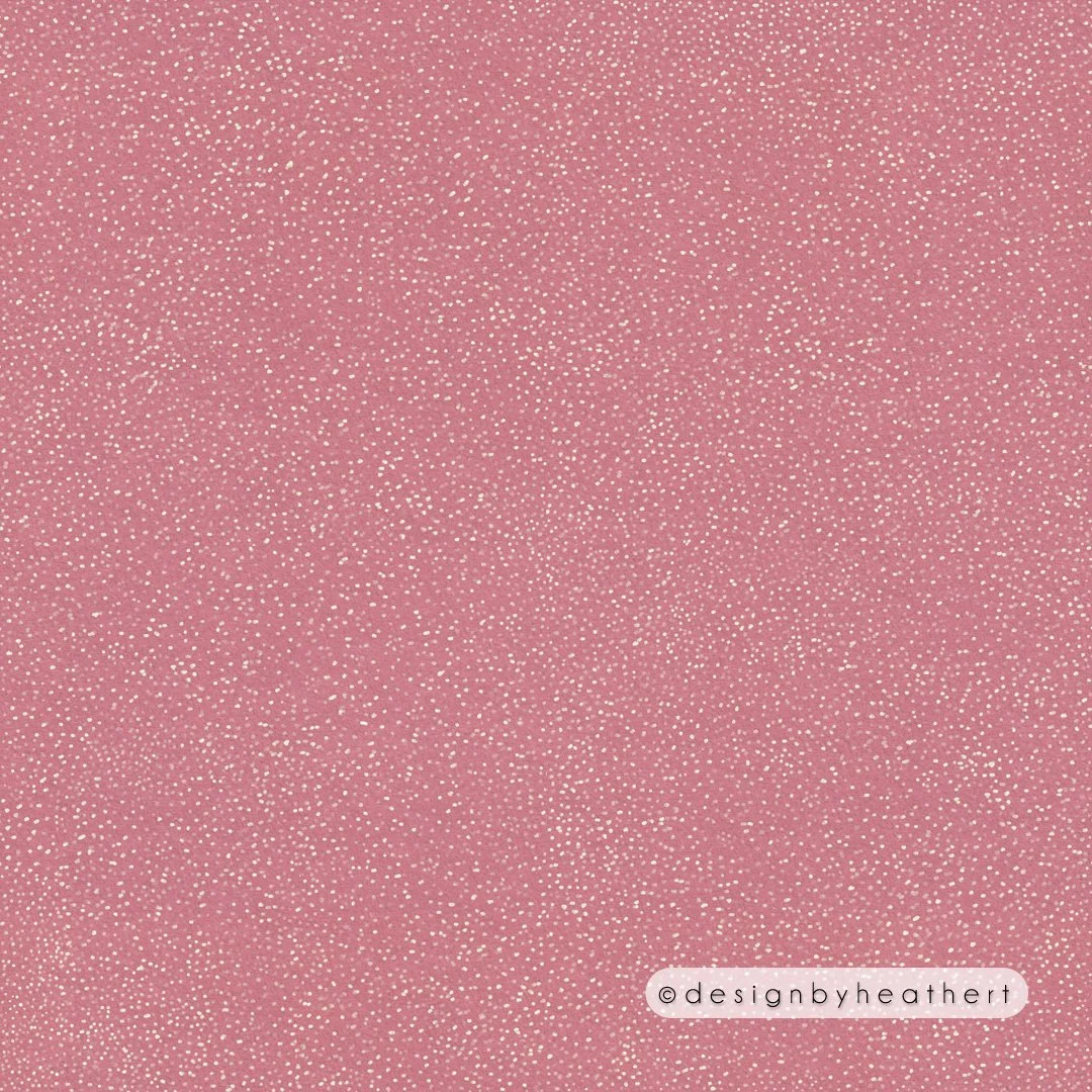 Random white dots against deep dusty rose