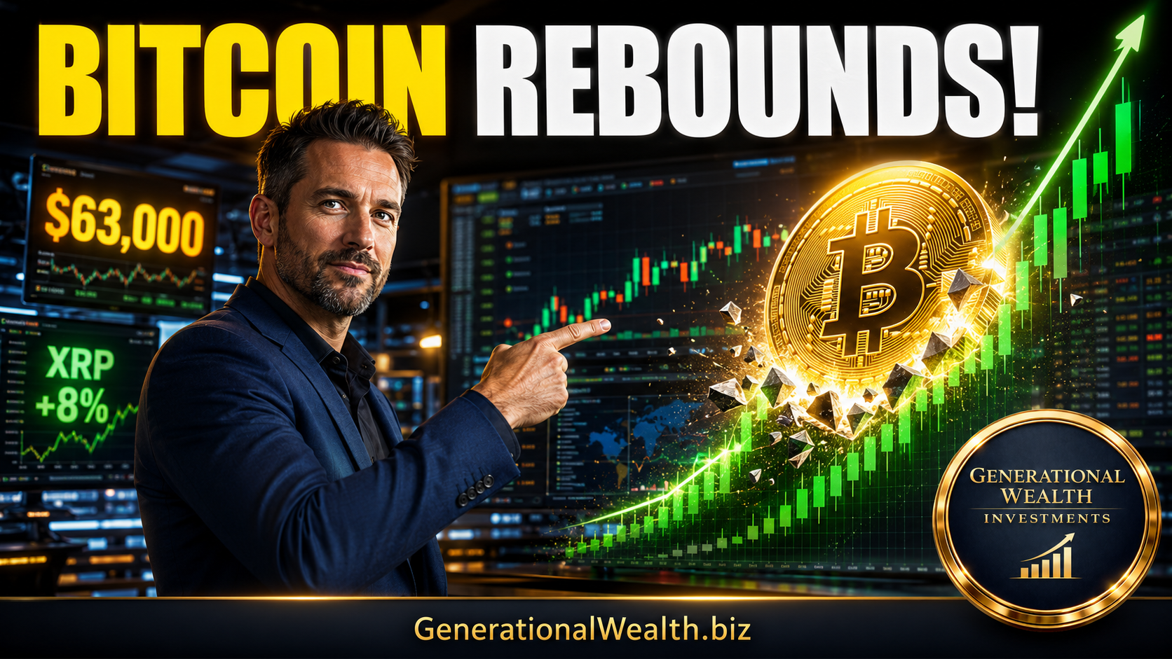 Bitcoin SMASHES Back Above $63K! XRP Surges 8 July Rebound Begins Thumbnail.png