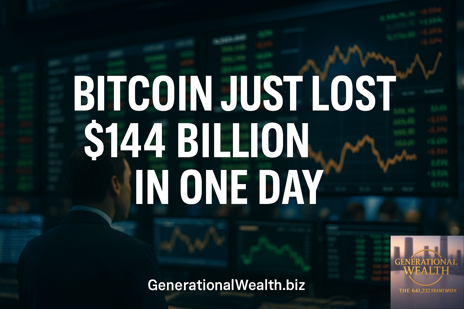 Bitcoin Just Lost $144 Billion in One Day — Here’s What Actually Happened