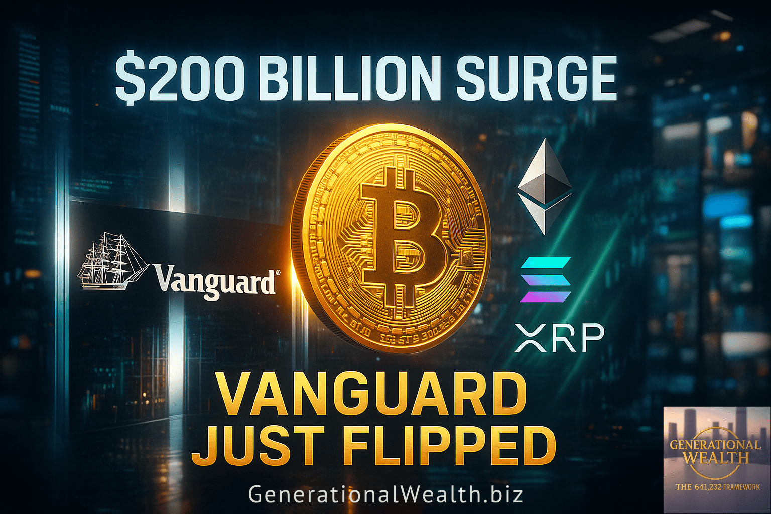 🚀 The Crypto Market Just Added $200 Billion Overnight — And Vanguard Quietly Opened Bitcoin to 50 Million Investors
