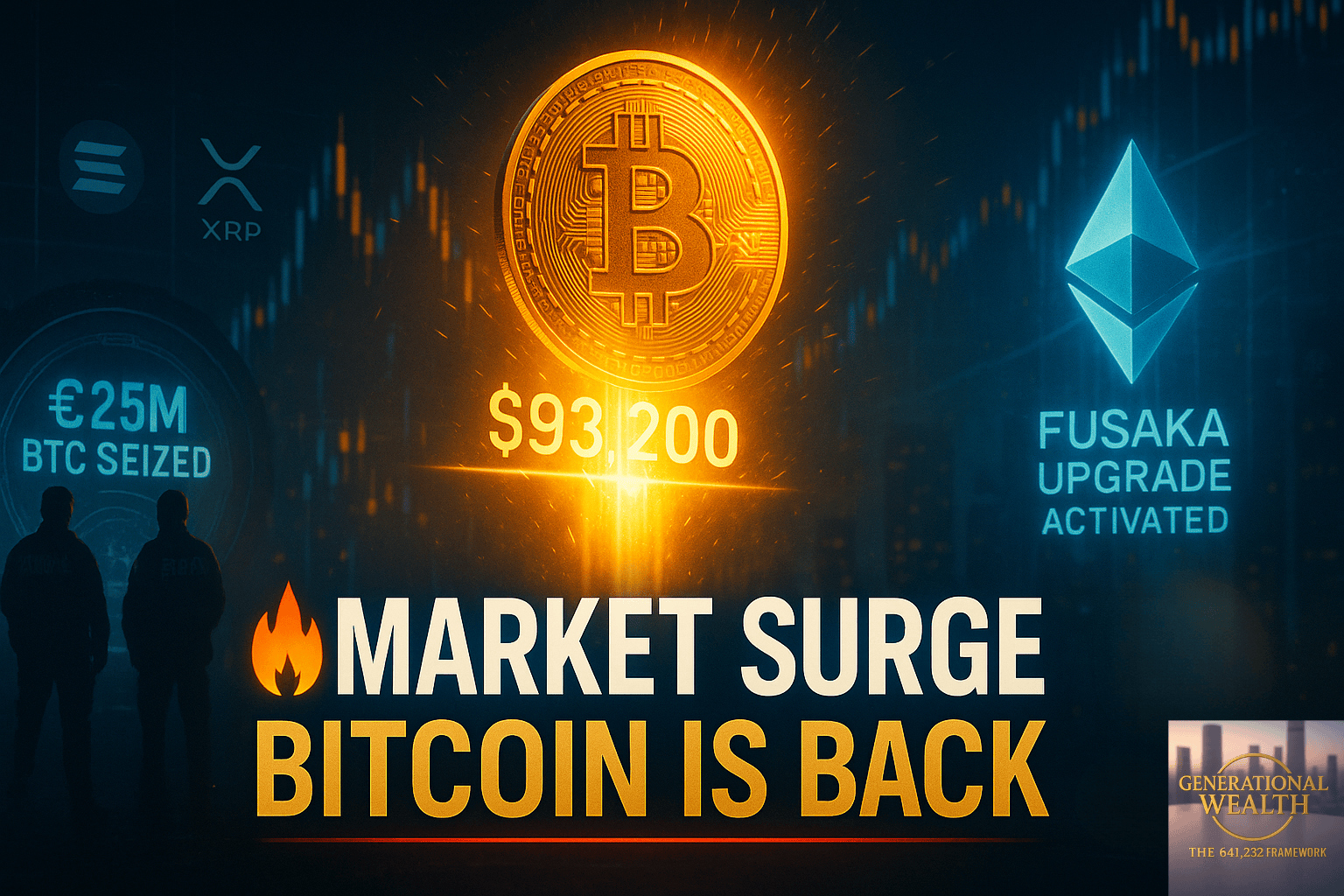 Bitcoin Breaks Back Above $93,000 as Europol Seizes $25M: Crypto Market Ignites