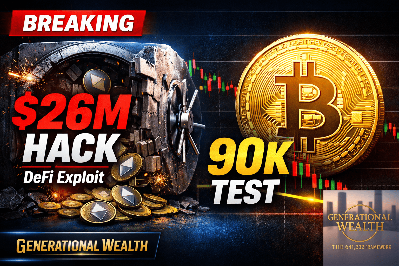 DeFi Exploit Drains $26M as Bitcoin Tests $90K Support: Crypto Market Update