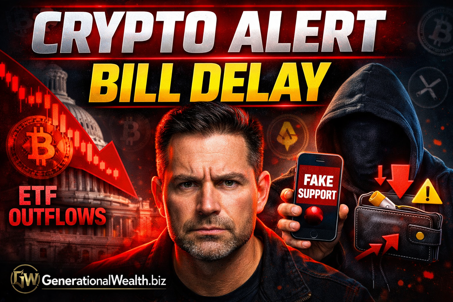 U.S. Crypto Bill Delay Sparks Market Uncertainty as Scams Surge and Ethereum Fees Hit Record Lows