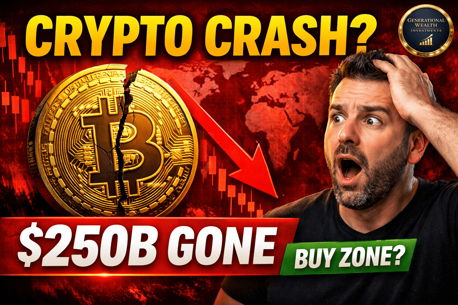 Crypto Market Crash or Buying Opportunity? $250B Wiped Out in 24 Hours