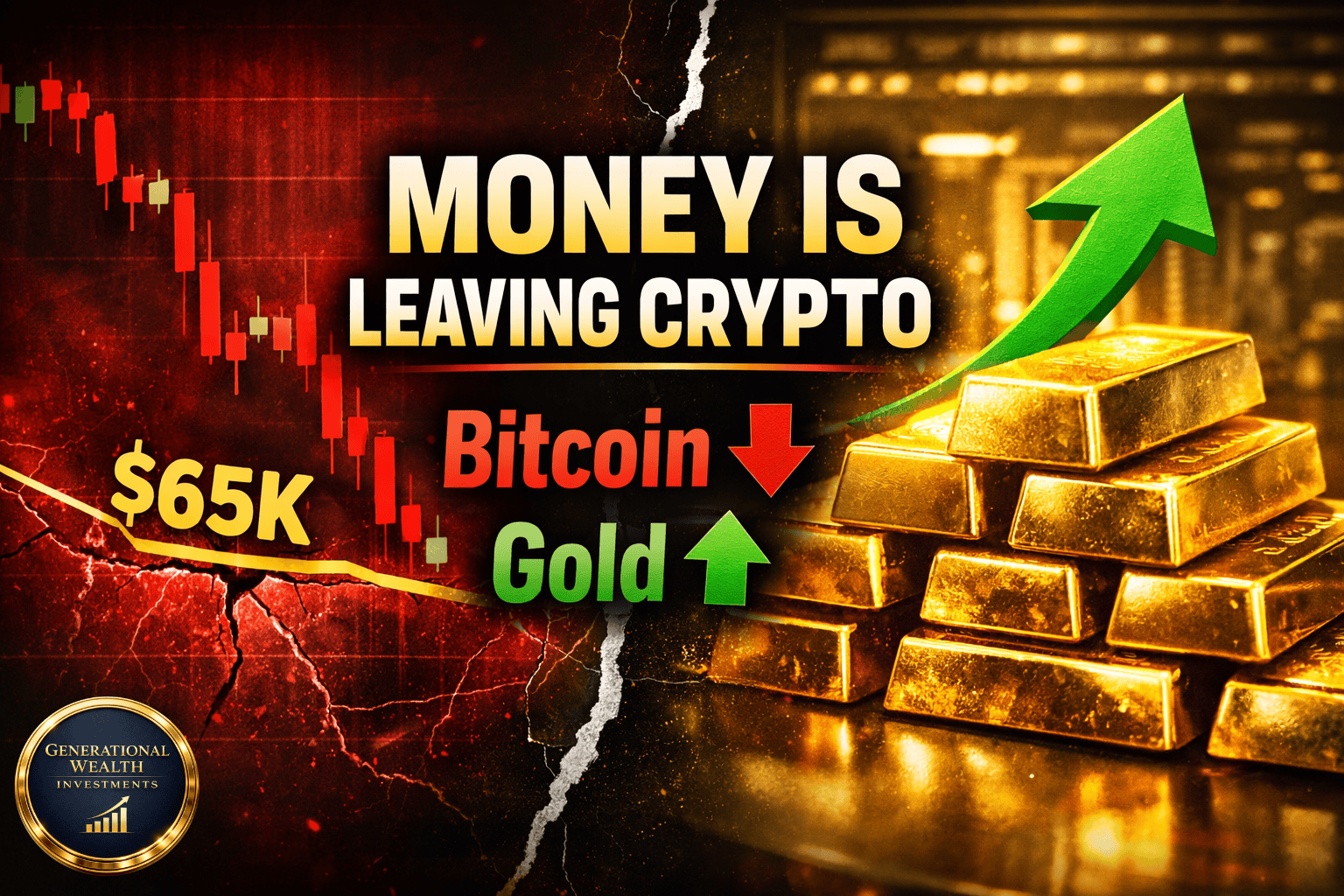 Bitcoin Falls While Gold Surges: Is the Great Rotation Out of Crypto Underway? (February 2026 Market Breakdown)