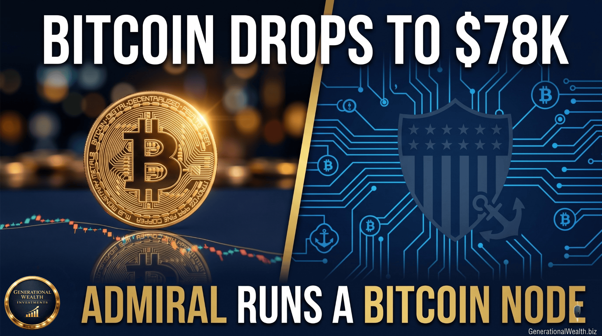 Bitcoin Pulls Back to $78K, Tether Freezes $344M, and a US Admiral Runs a Bitcoin Node