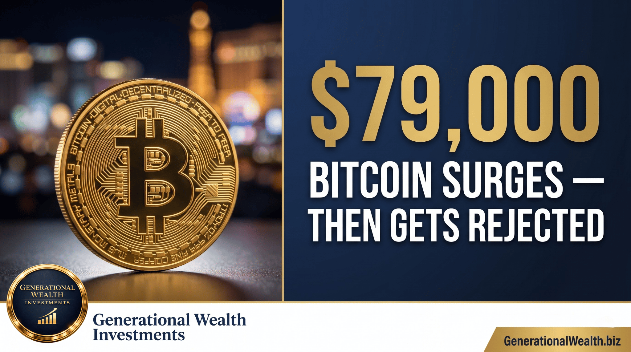 Bitcoin Surges to $79K at Bitcoin 2026 Conference Before $30 Billion Rejection — What It Means for Your Portfolio