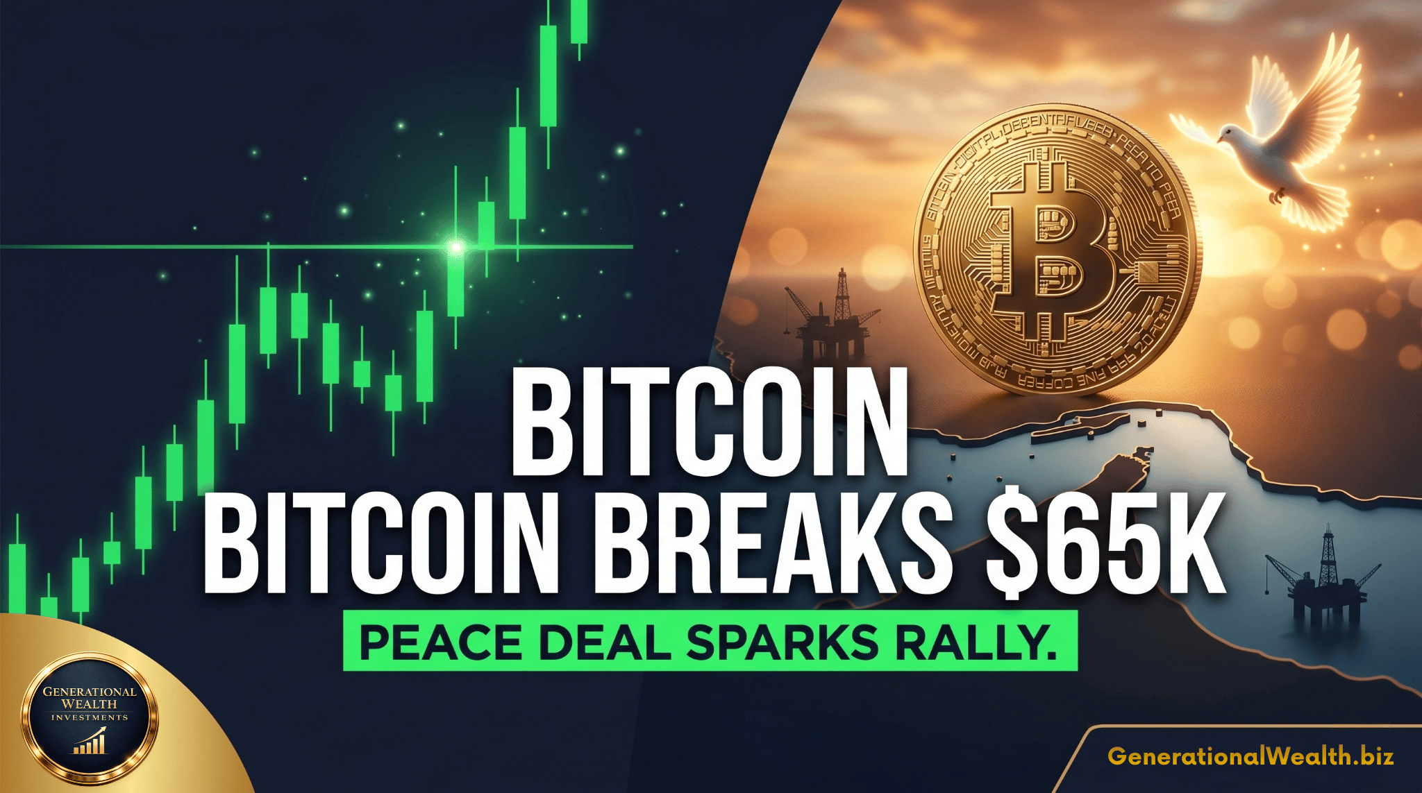 Bitcoin Surges Past $65,000 as U.S.-Iran Peace Deal Reopens Strait of Hormuz and Ignites Crypto Rally