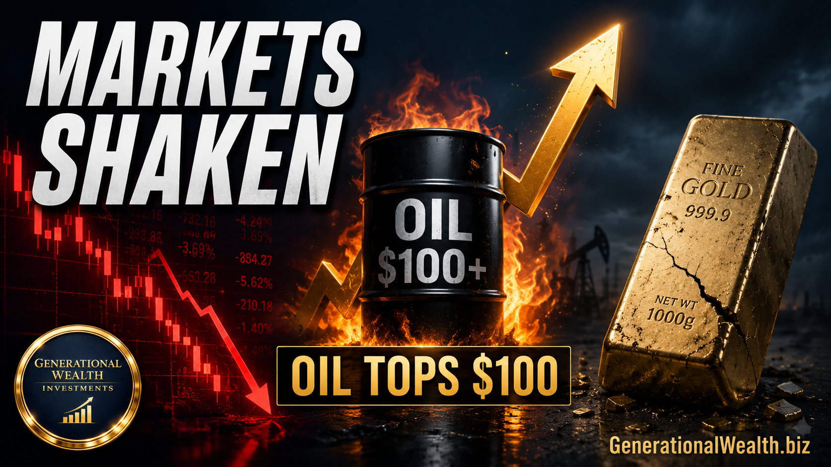 Wall Street's Worst Day in a Month, Oil Breaks $100, and Gold Just Sent a Confusing Signal