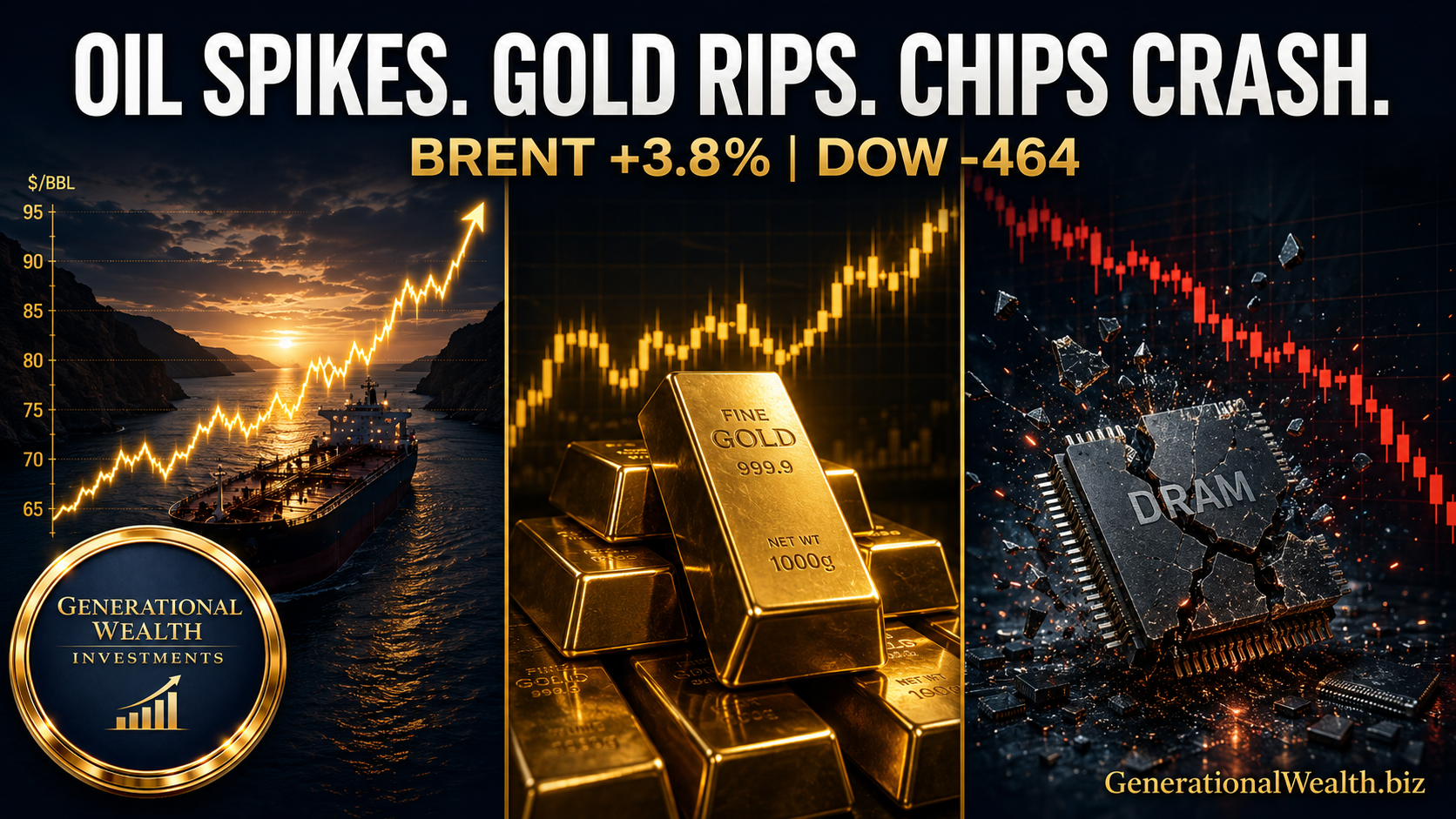 Oil Jumps 3.8% on Strait of Hormuz Document, Yields Spike to 4.67%, and Memory Chips Crater Despite Blowout Profits