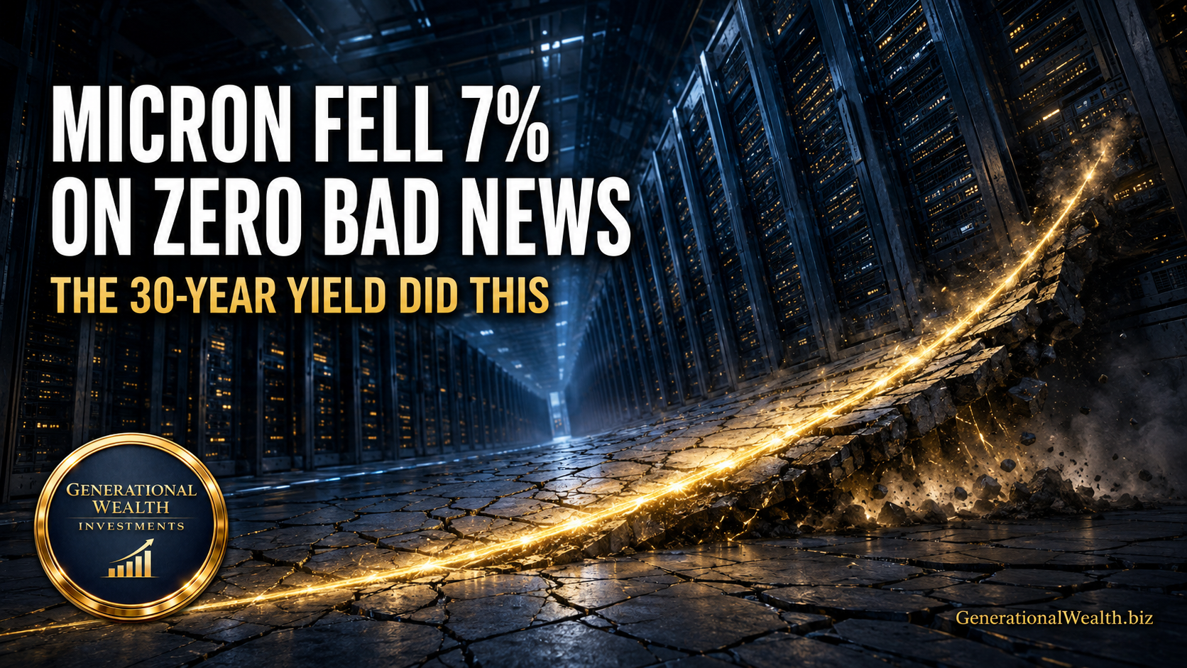 Micron Fell 7% on Zero Bad News. The 30-Year Treasury Explains Why.