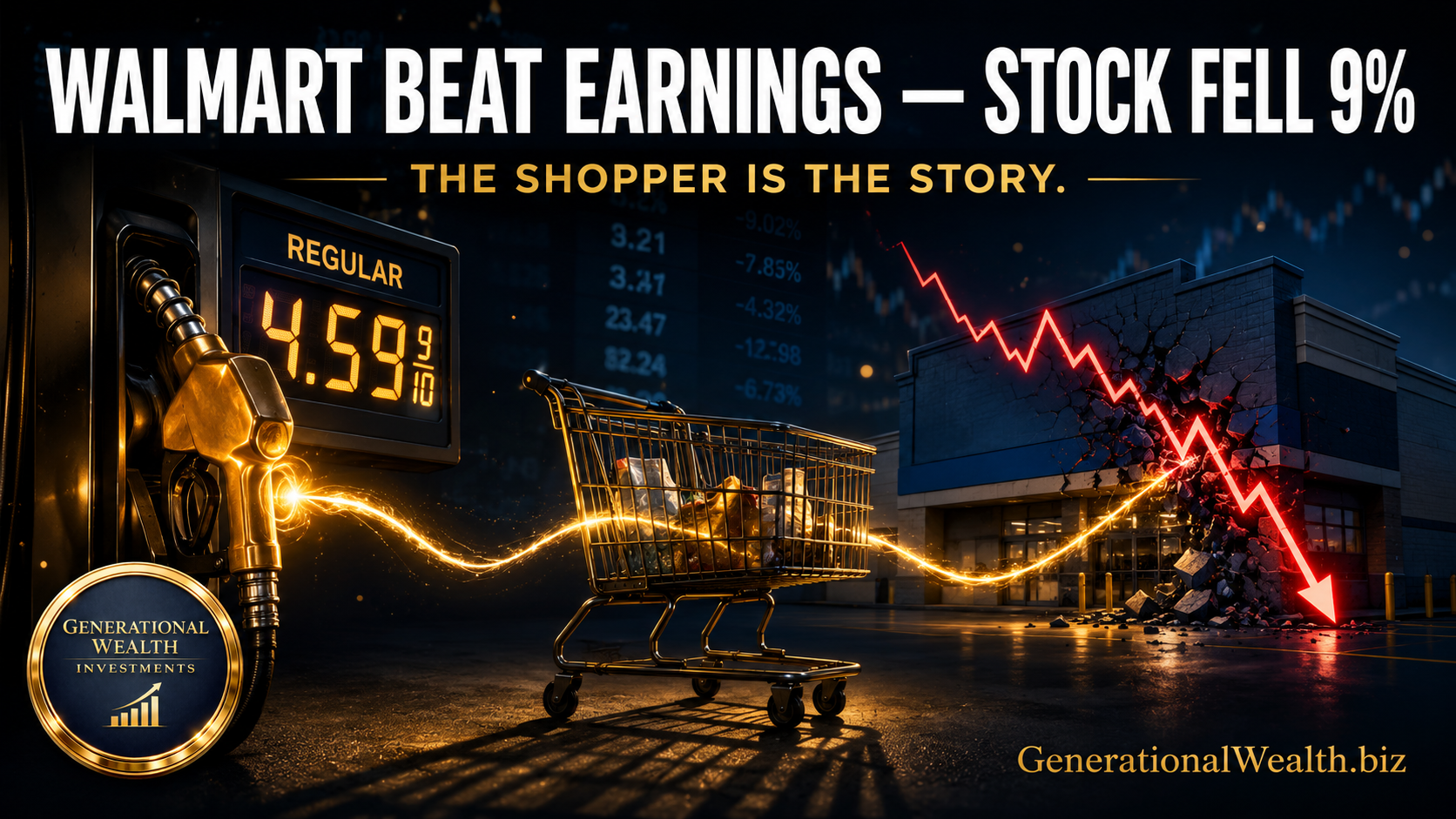 Walmart Beat Earnings and Fell 9%: The Consumer Just Sent Wall Street a Warning