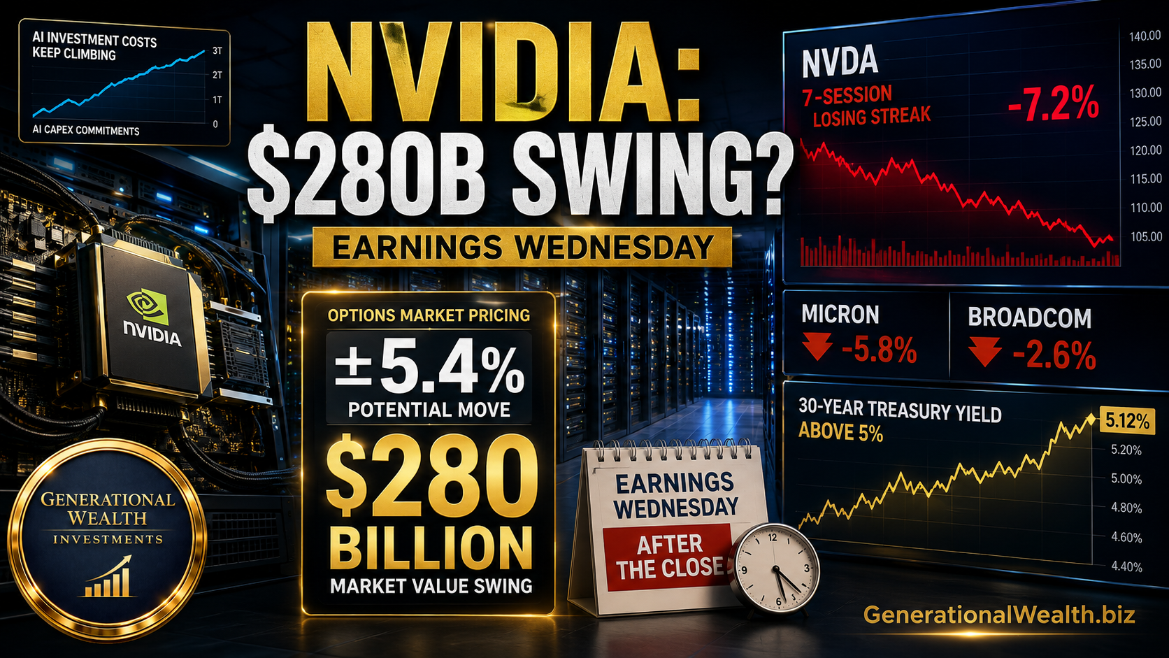 Nvidia Earnings Could Swing $280 Billion — Why It Matters