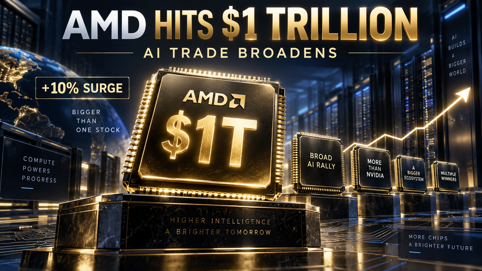 AMD Hits $1 Trillion as AI Rally Broadens Beyond Nvidia