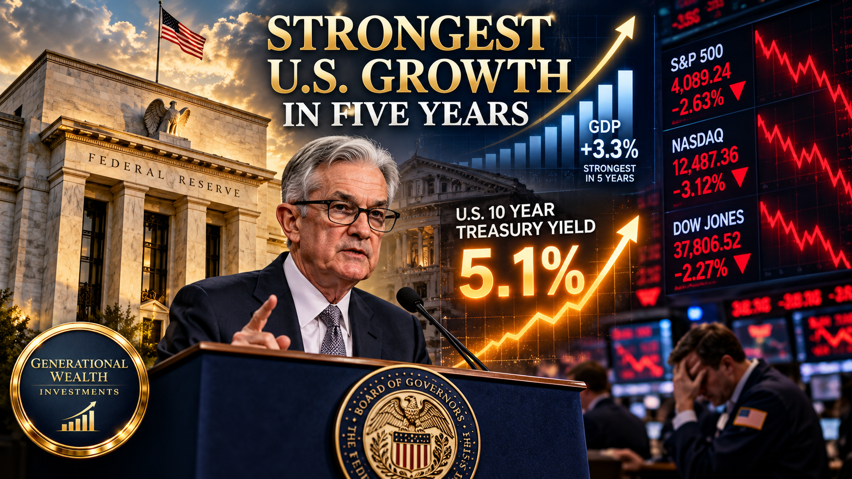 Strong Economy Sends Stocks Lower as Fed Hike Risk Rises