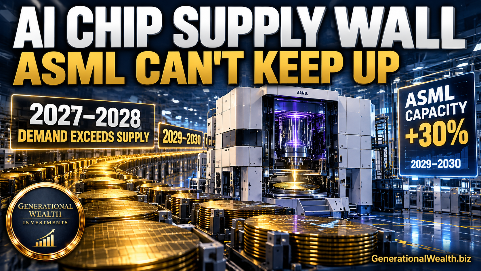 ASML Can't Meet 2027 AI Chip Demand as Supply Tightens