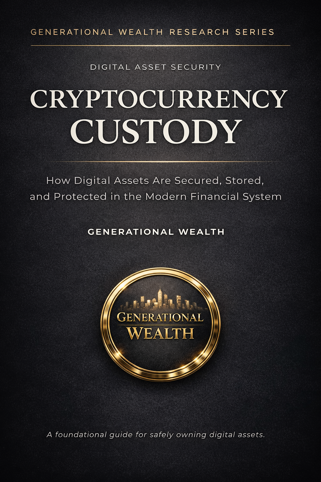 Cryptocurrency Custody:  A Comprehensive Guide