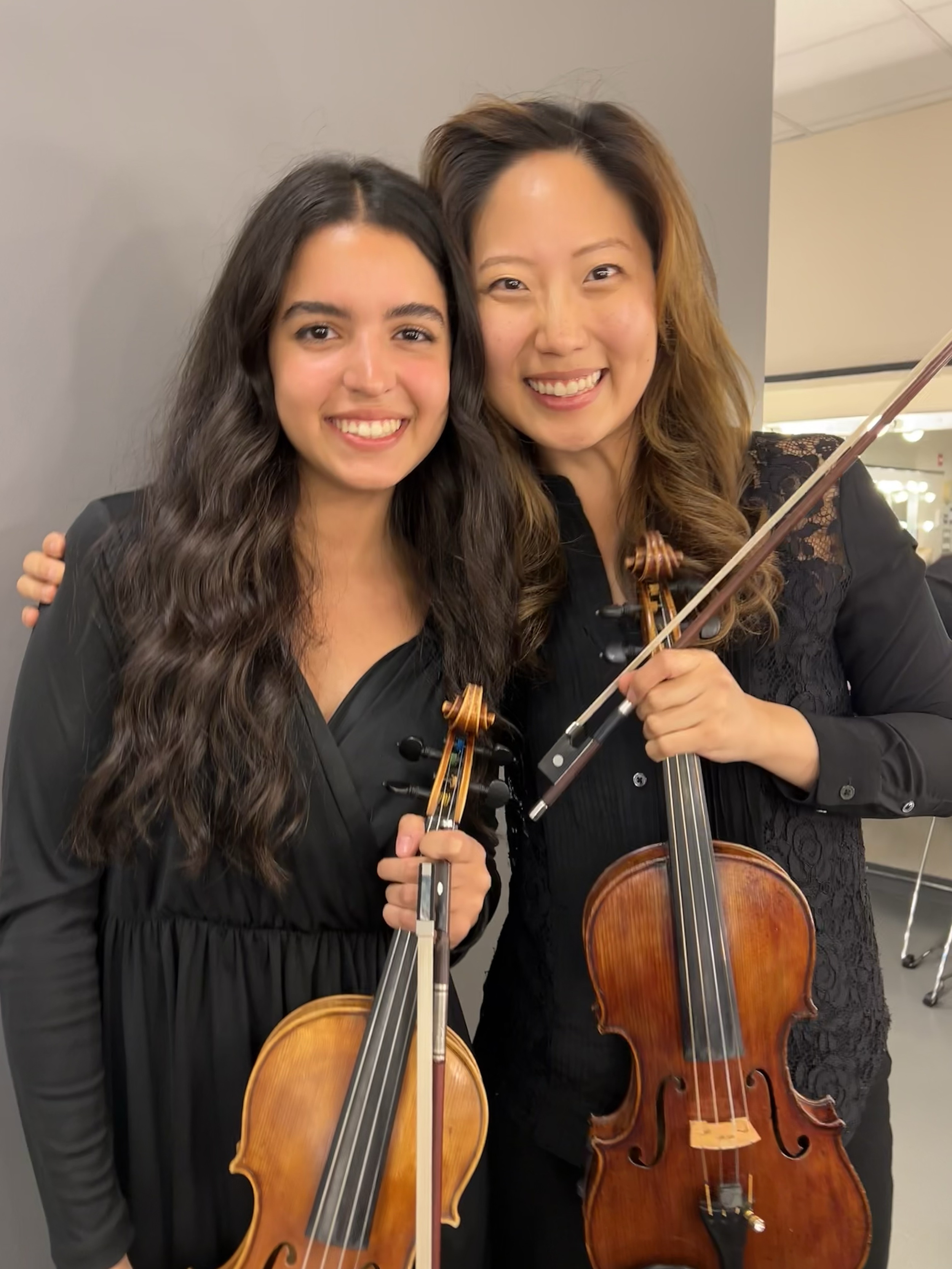 With orchestra mentor Julia Choi