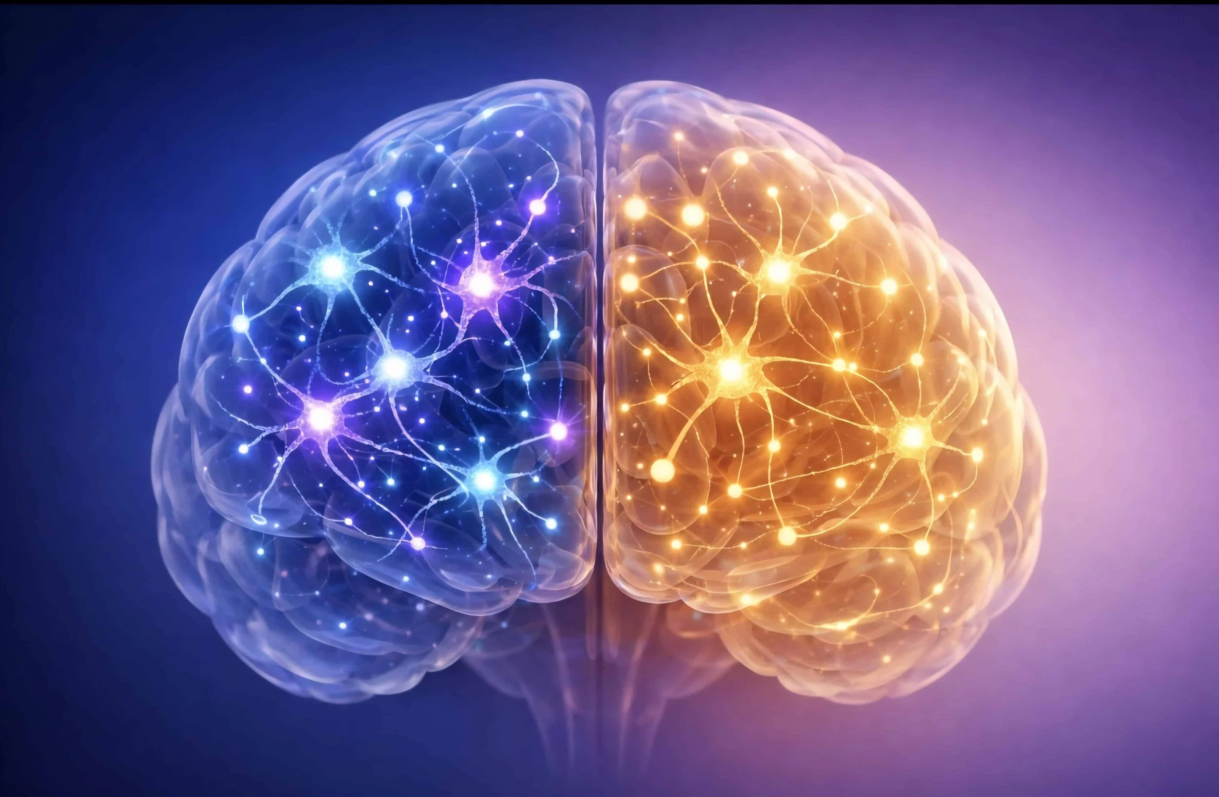 GABA neurotransmitter calming overactive neurons in the brain for stress relief