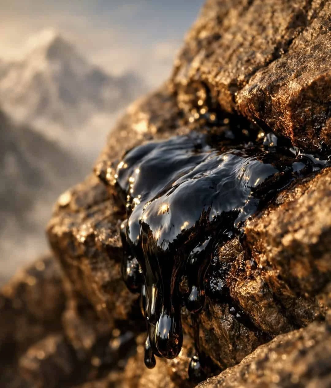 Pure Shilajit resin, a natural energy booster