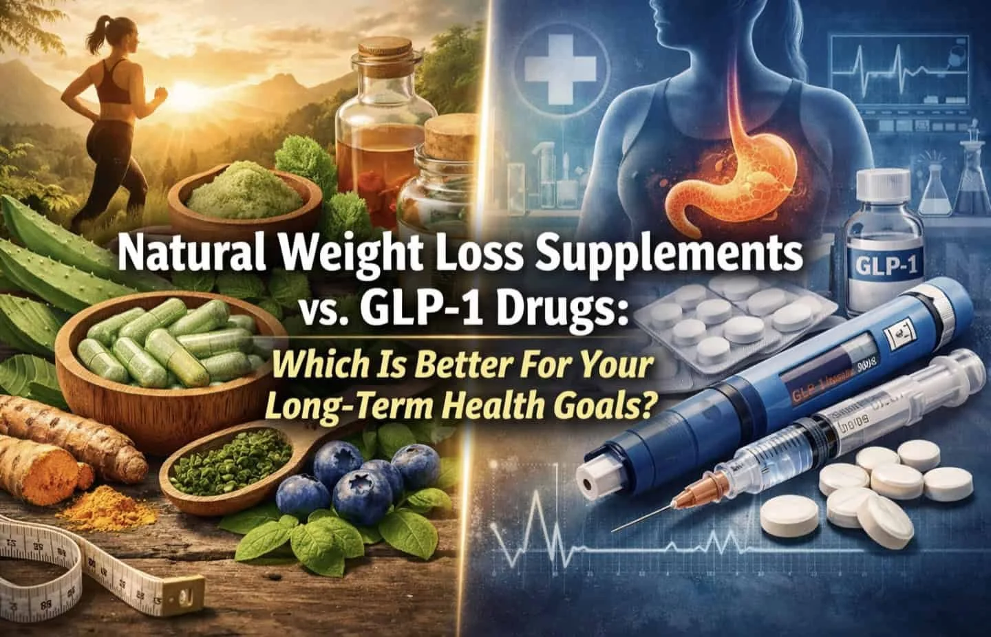 Natural Weight Loss Supplements vs. GLP-1 Drugs: Which Is Better For Your Long-Term Health Goals?