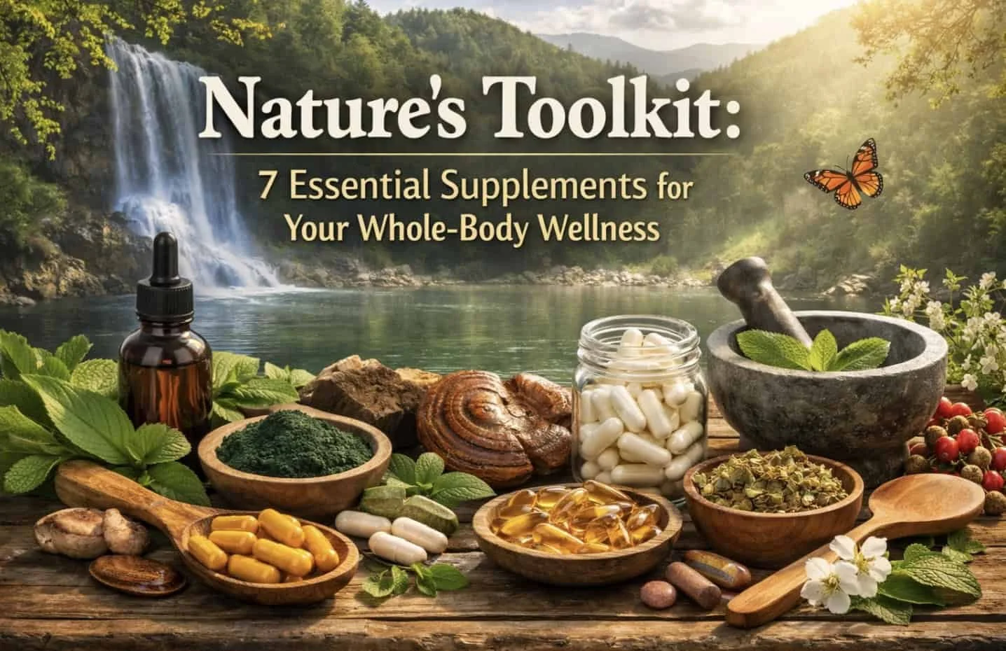 Nature’s Toolkit: 7 Essential Supplements for Your Whole-Body Wellness