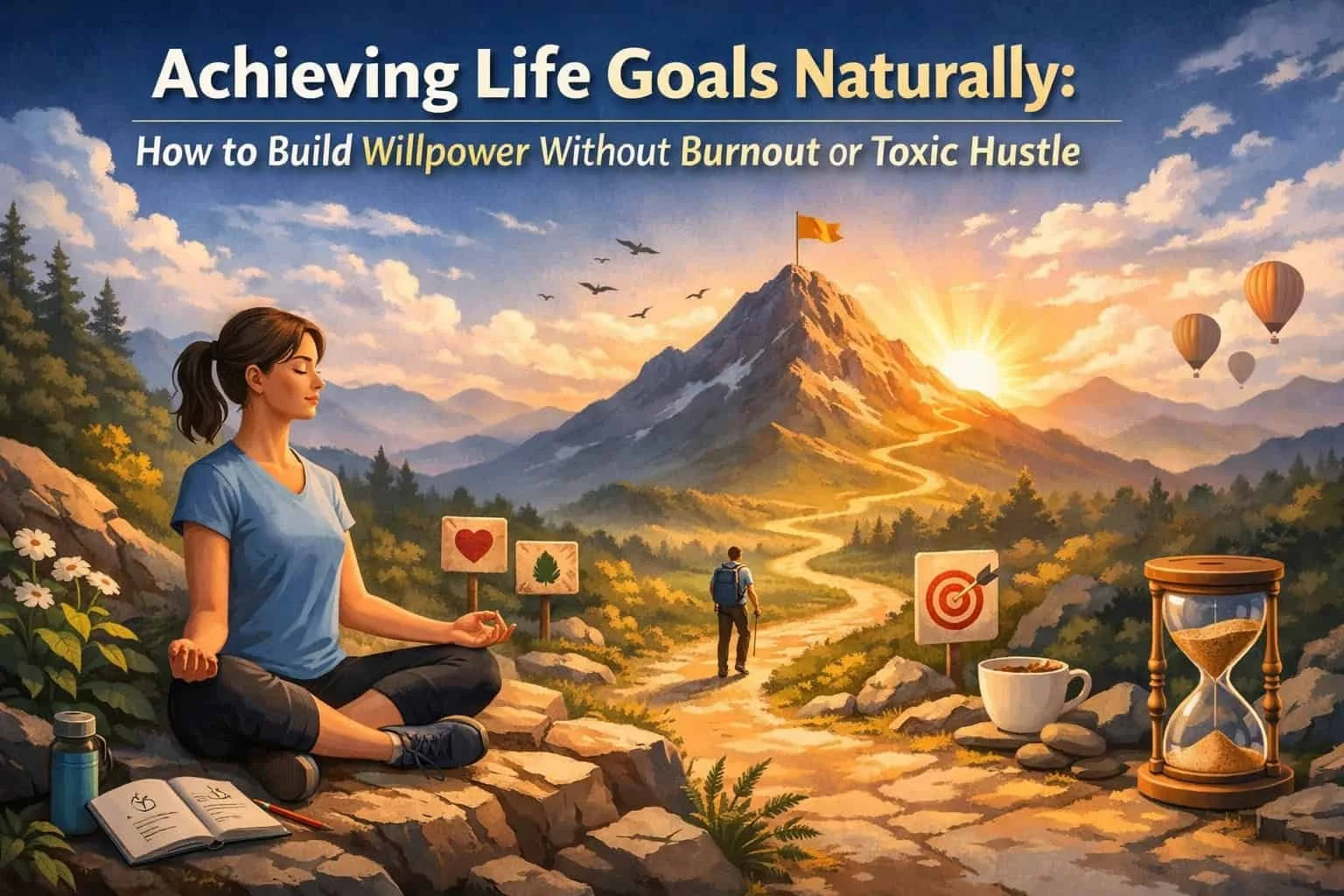 Achieving Life Goals Naturally: How to Build Willpower Without Burnout or Toxic Hustle